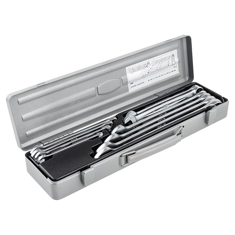 トネ TONE コンビネーションスパナセット CS100 シルバー 内容10点 1 BRIGHTFACE_UK