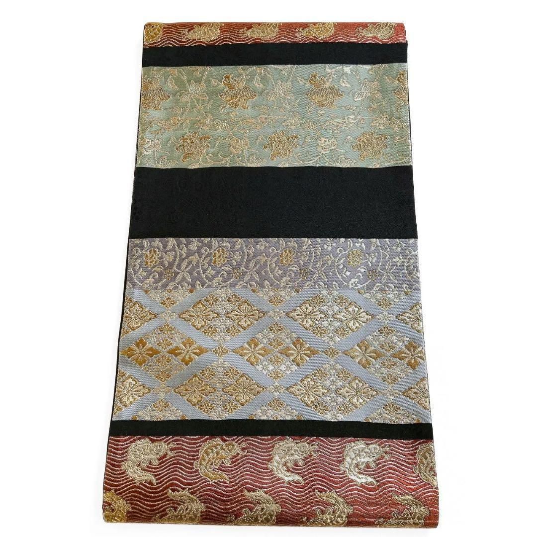 袋帯 横段 花菱 唐花模様 着物 052w p 【公式通販】