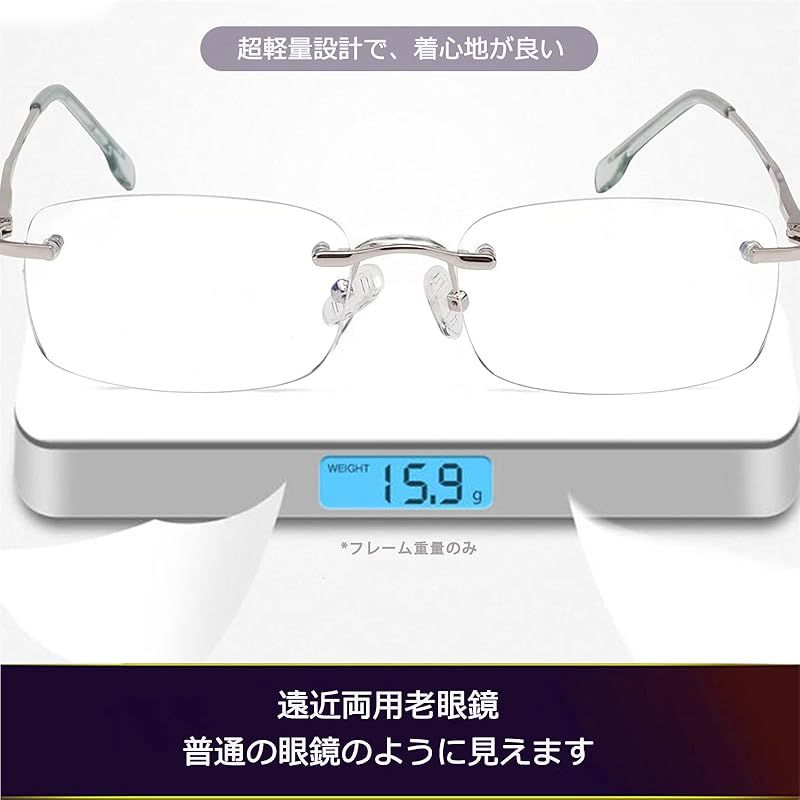 Soarea] 遠近両用 老眼鏡 累進多焦点メンズ レディース えんきん