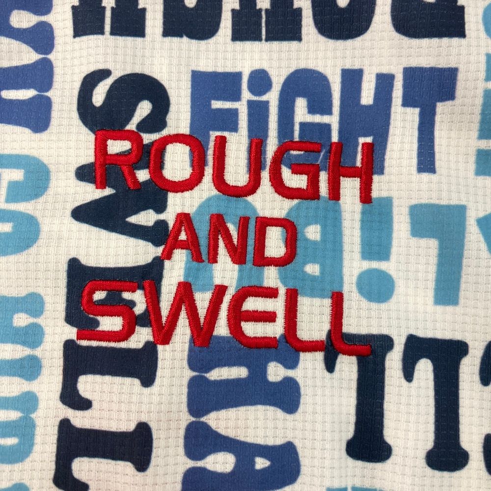 サイズ M ROUGH-SWELL ラフアンドスウェル ハイネック 半袖Tシャツ 総柄 ブルー系 240101535851 ゴルフウェア レディース ストスト LLC-HASEGAWATOSO_COM