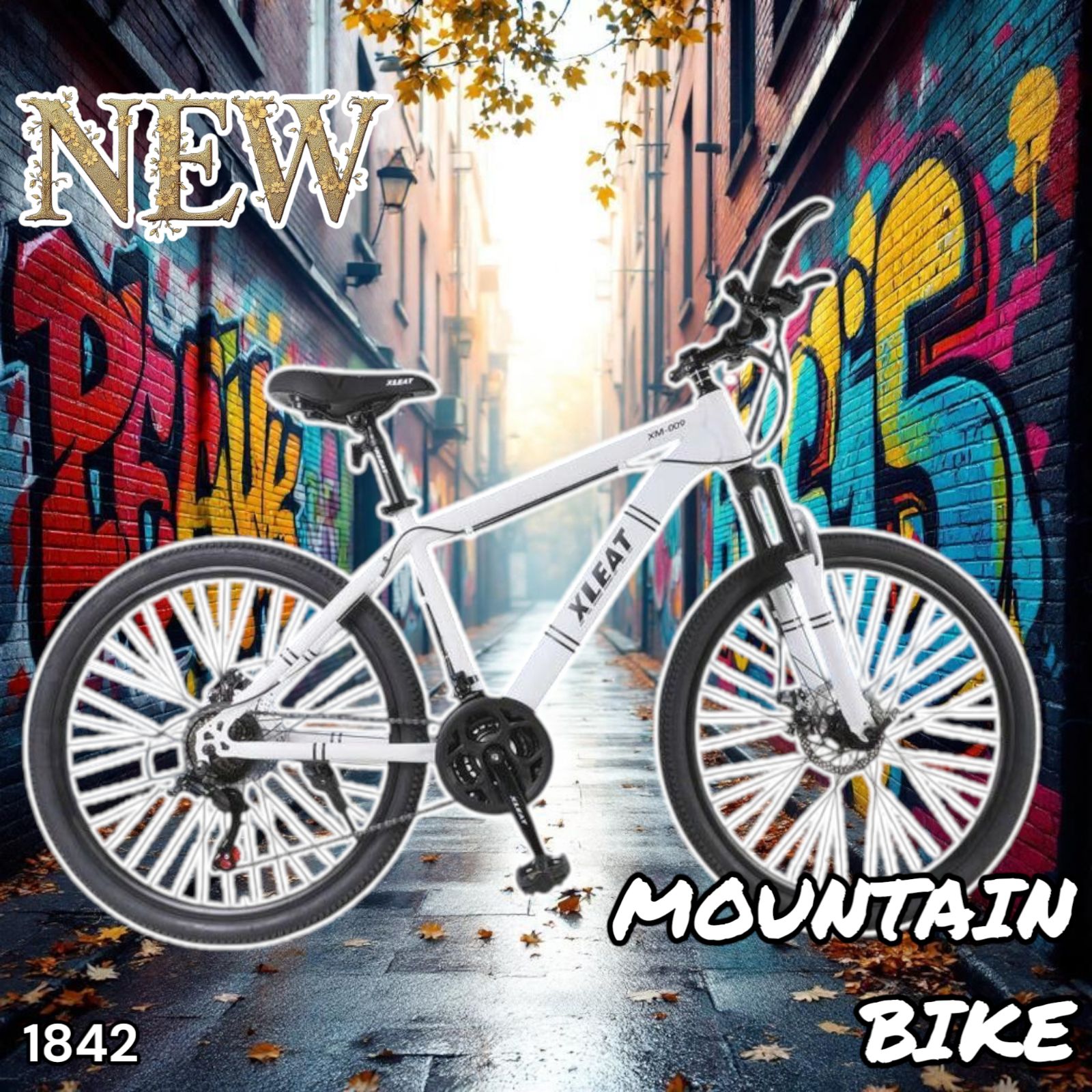 1842 マウンテンバイク ホワイト ※一部地域離島別途配送料有 1842