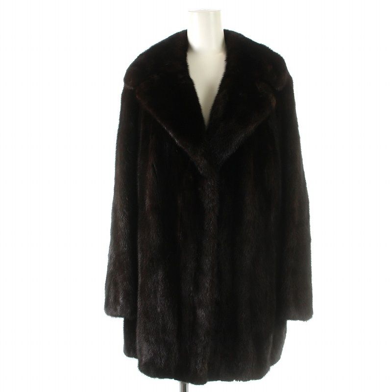 BALMAIN PARIS(バルマン)ファーコート ダークブラウン BALMAIN