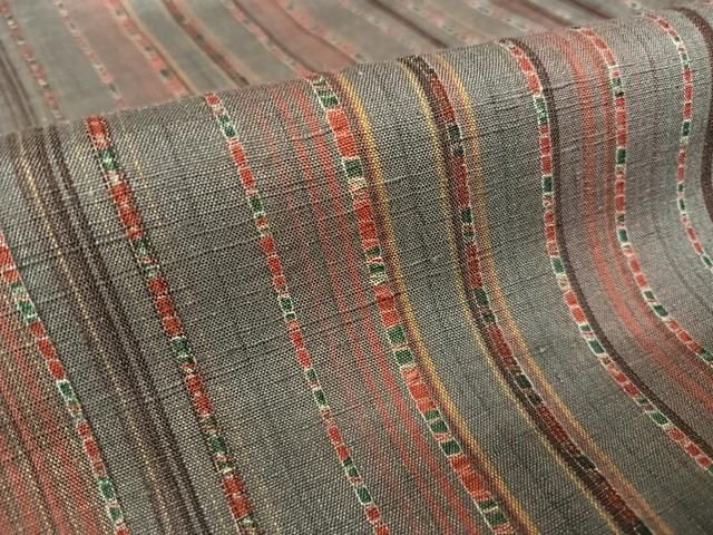 平和屋着物●伝統工芸士　七代目　吉澤与市　紬　竜巻絞り　正絹　逸品　AABA2644np 平和屋着物○伝統工芸士 七代目 吉澤与市 紬 竜巻絞り 正絹