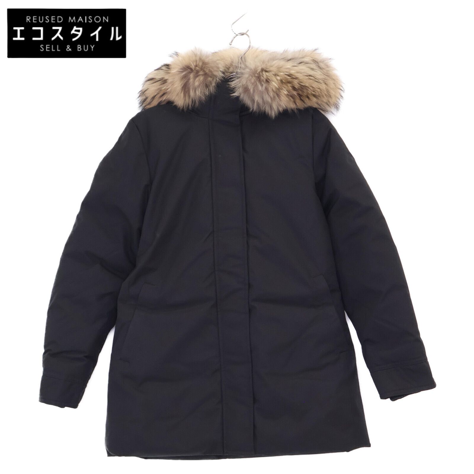 PYRENEX ピレネックス ﾌﾞﾗｯｸ W22PJ1 BORDEAUX FUR ﾀﾞｳﾝｼﾞｬｹｯﾄ 40