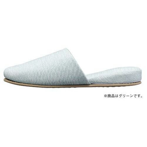 パ 拭くだけお手入れのビニールスリッパ グリーン１０足4264-7911 カウネット