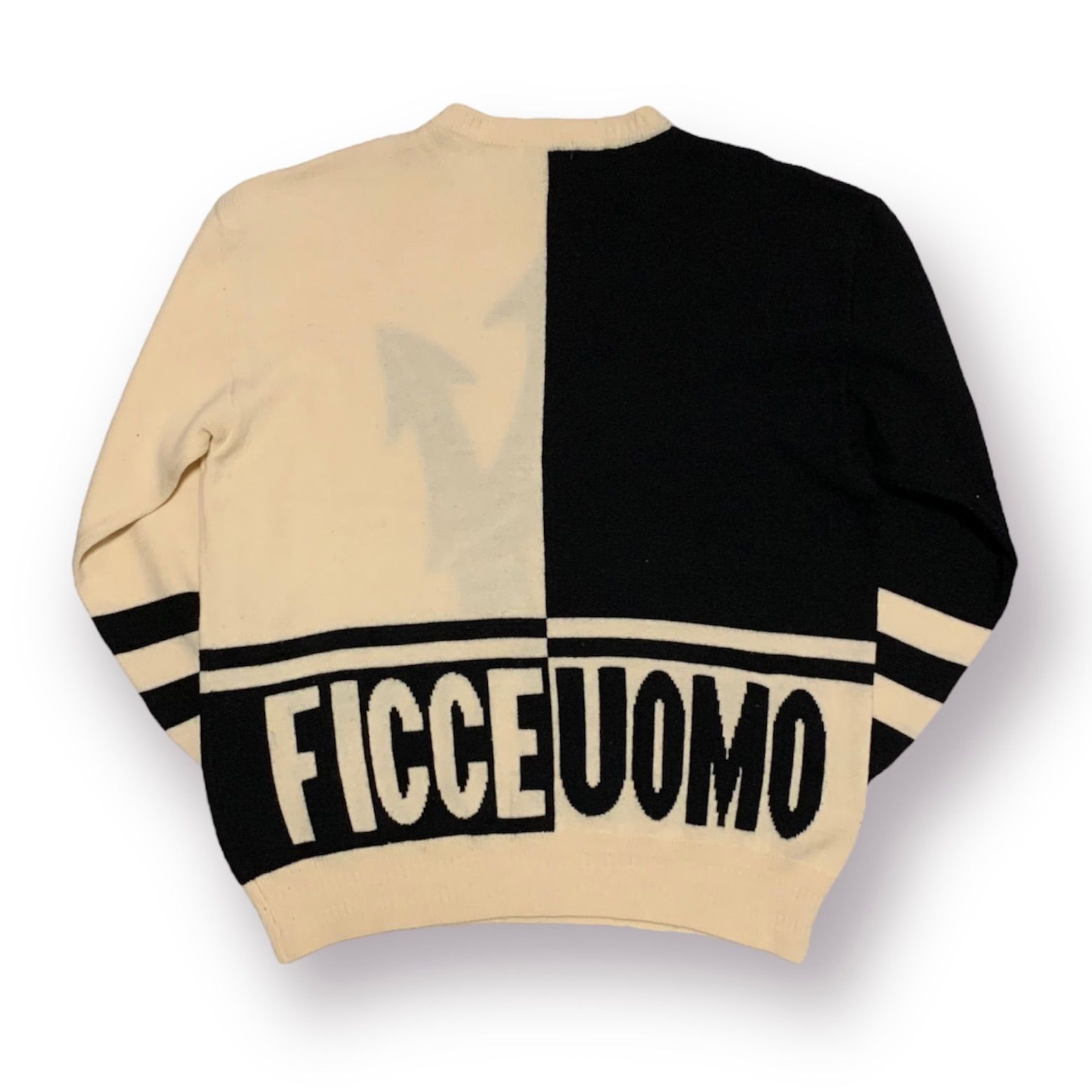 90s FICCE Design Knit Sweater フィッチェ デザインニットセーター