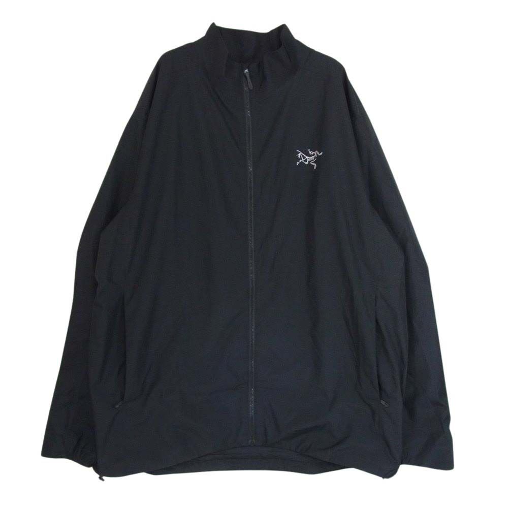 ARC'TERYX アークテリクス 2023年モデル SOLANO JACKET M GORE-TEX INFINIUM ソラノ スタンドカラー フルジップ ジャケット  ブラック系 XL【中古】