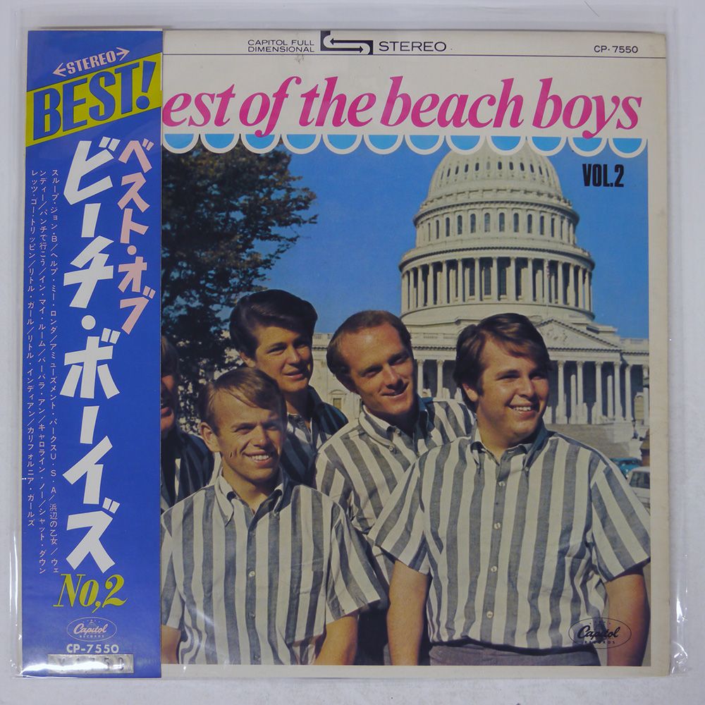 帯,赤盤 国内盤 BEACH BOYS/BEST OF NO. 2/CAPITOL CP7550 LP
