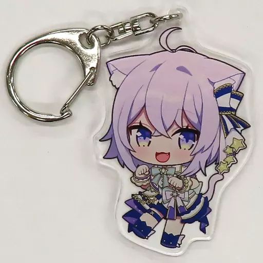 中古】キーホルダー 猫又おかゆ ミニキャラアクリルキーホルダー