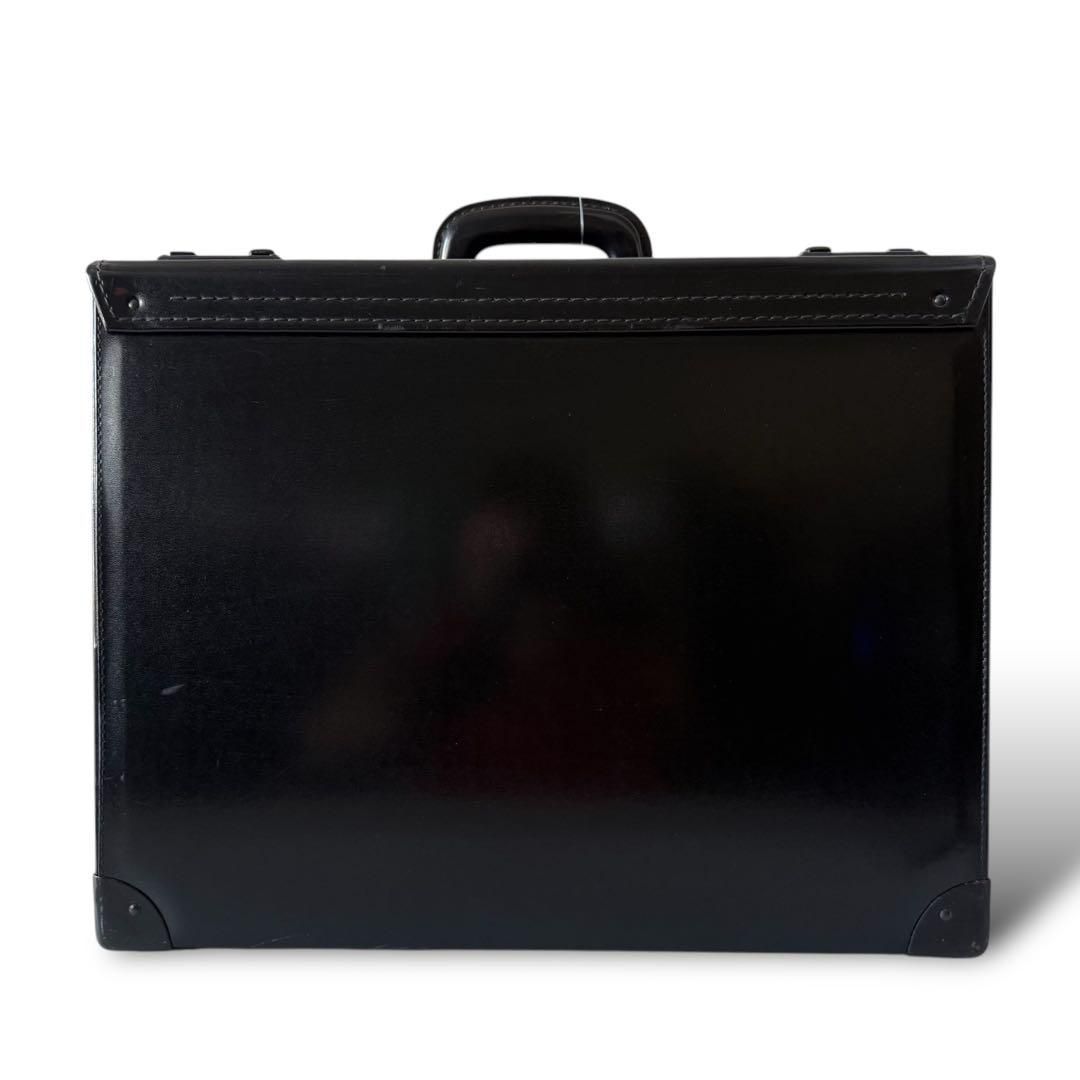 【良品】JUNBO CRAIN レザー パイロット アタッシュケース ビジネス 良品】JUNBO CRAIN レザー パイロットケース ビジネスバッグ