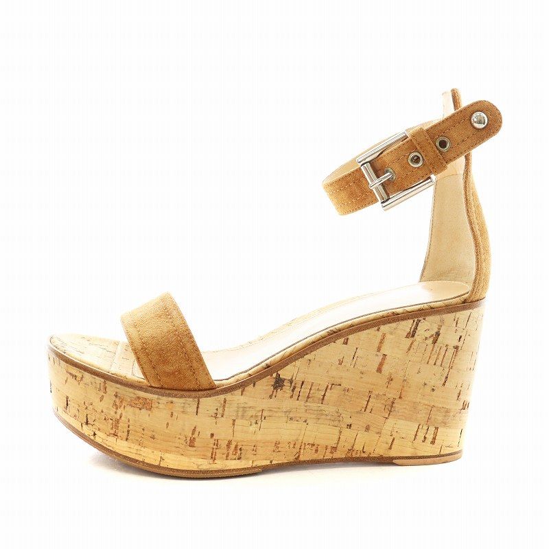 Gianvito Rossi コルク素材ウェッジソールサンダル 【公式通販】 Gianvito Rossi コルク素材ウェッジソールサンダル 【公式通販】