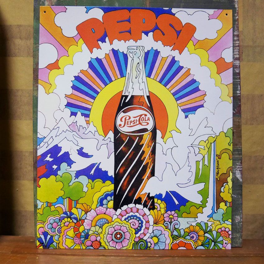 ブリキ看板 ペプシコーラ インテリア Pepsi アメリカン雑貨 ペプシ 