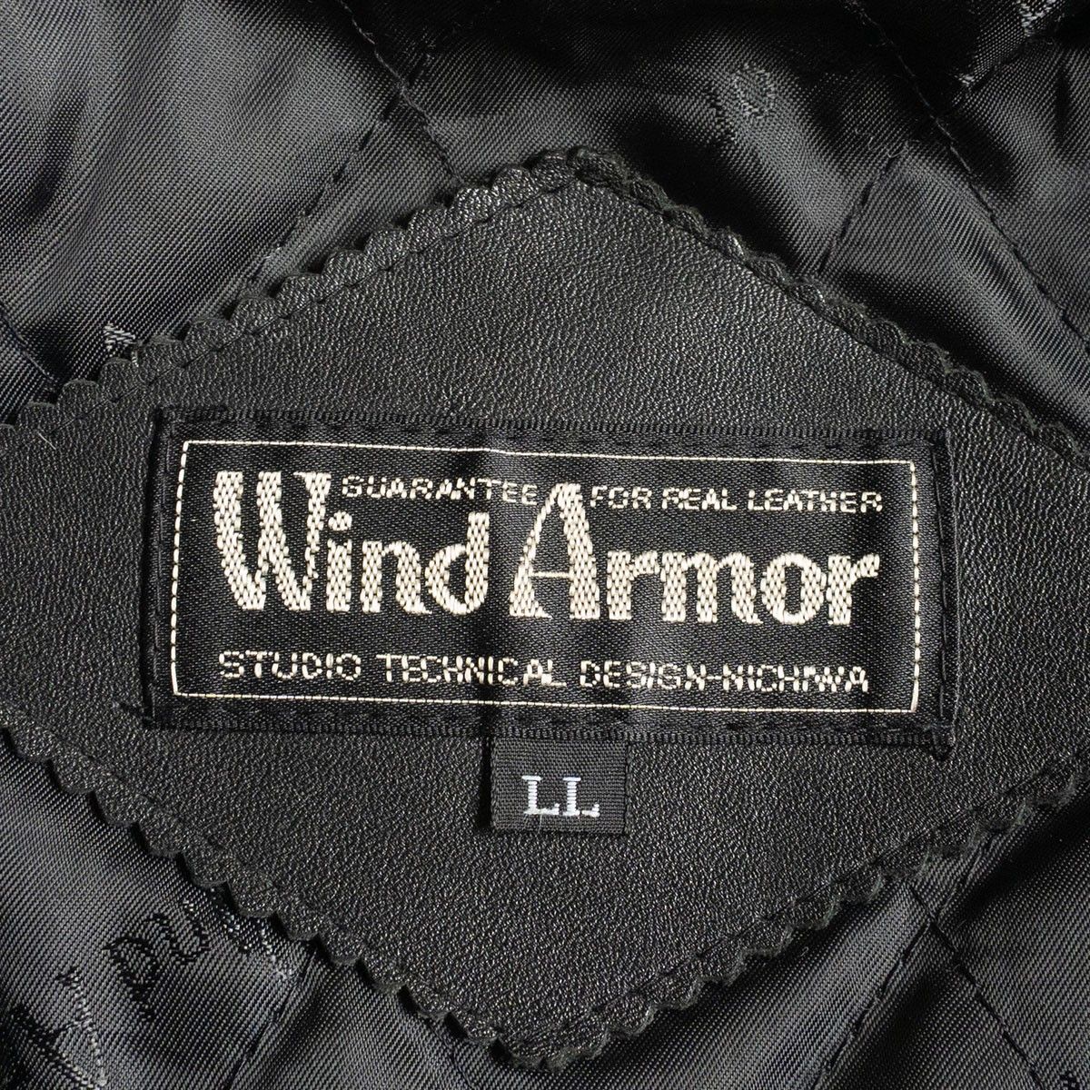 美品】WIND ARMOR【シングルライダース レザー ジャケット】LL