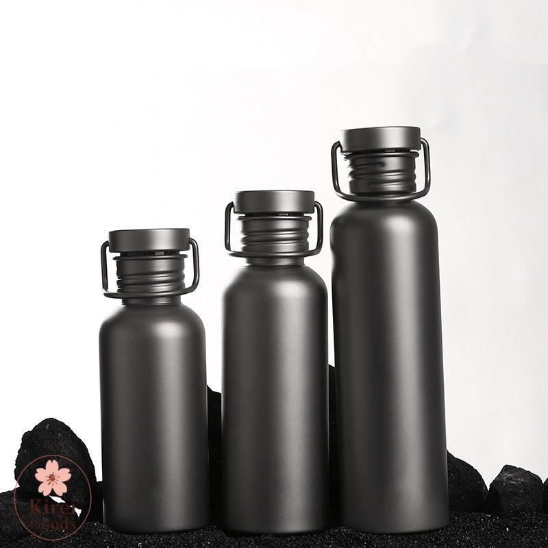 【新品未使用】純チタン製スポーツボトル + チタンストロー Amazon | Hidrrdc 純チタンですコーヒー 水筒 520ml ストロー
