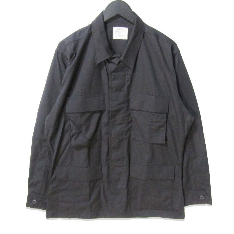 美品 米軍 U.S.MILITARY リップストップジャケット BLACK357