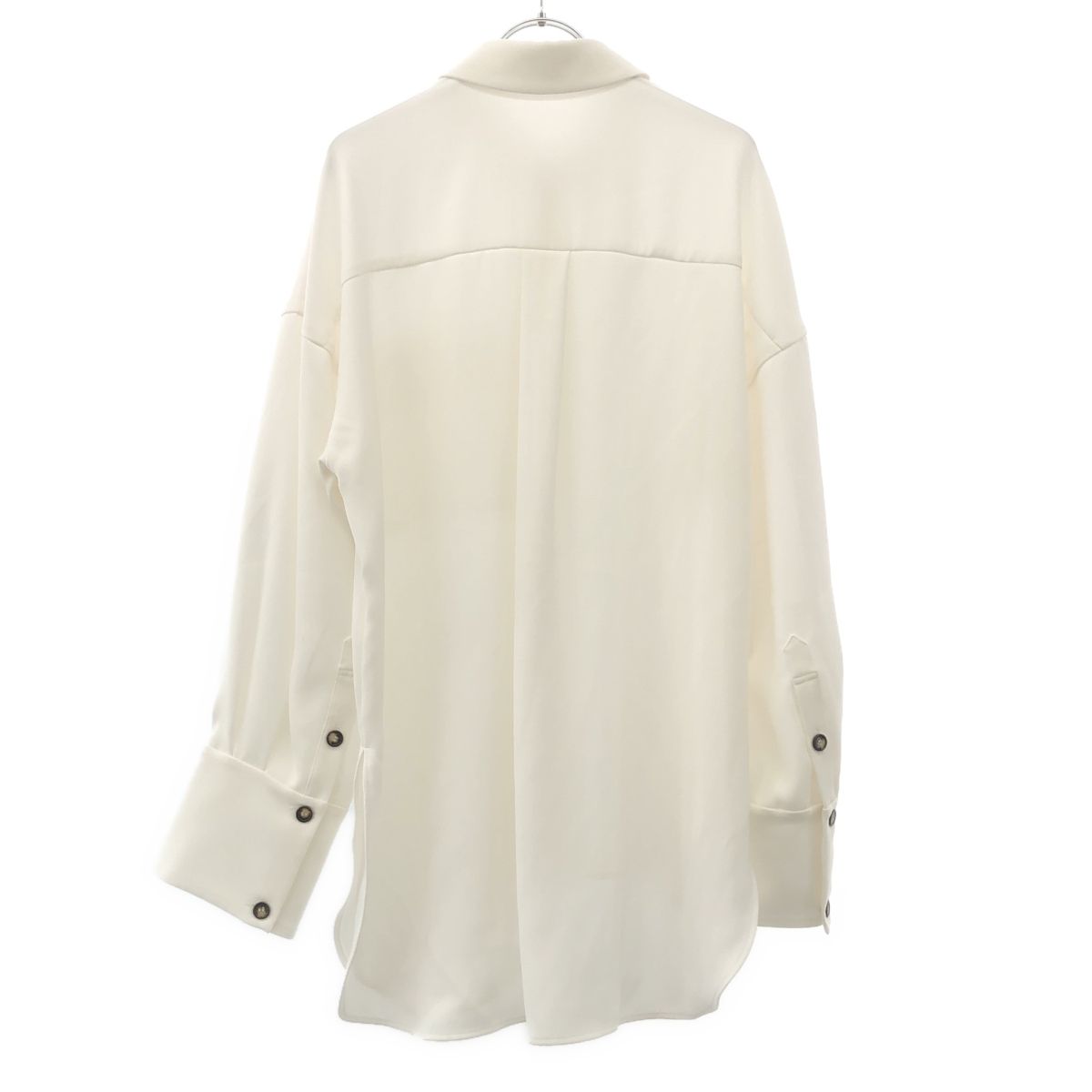 ENFOLD エンフォルド 25SS DRAPE HEM SHIRT ドレープヘムシャツ