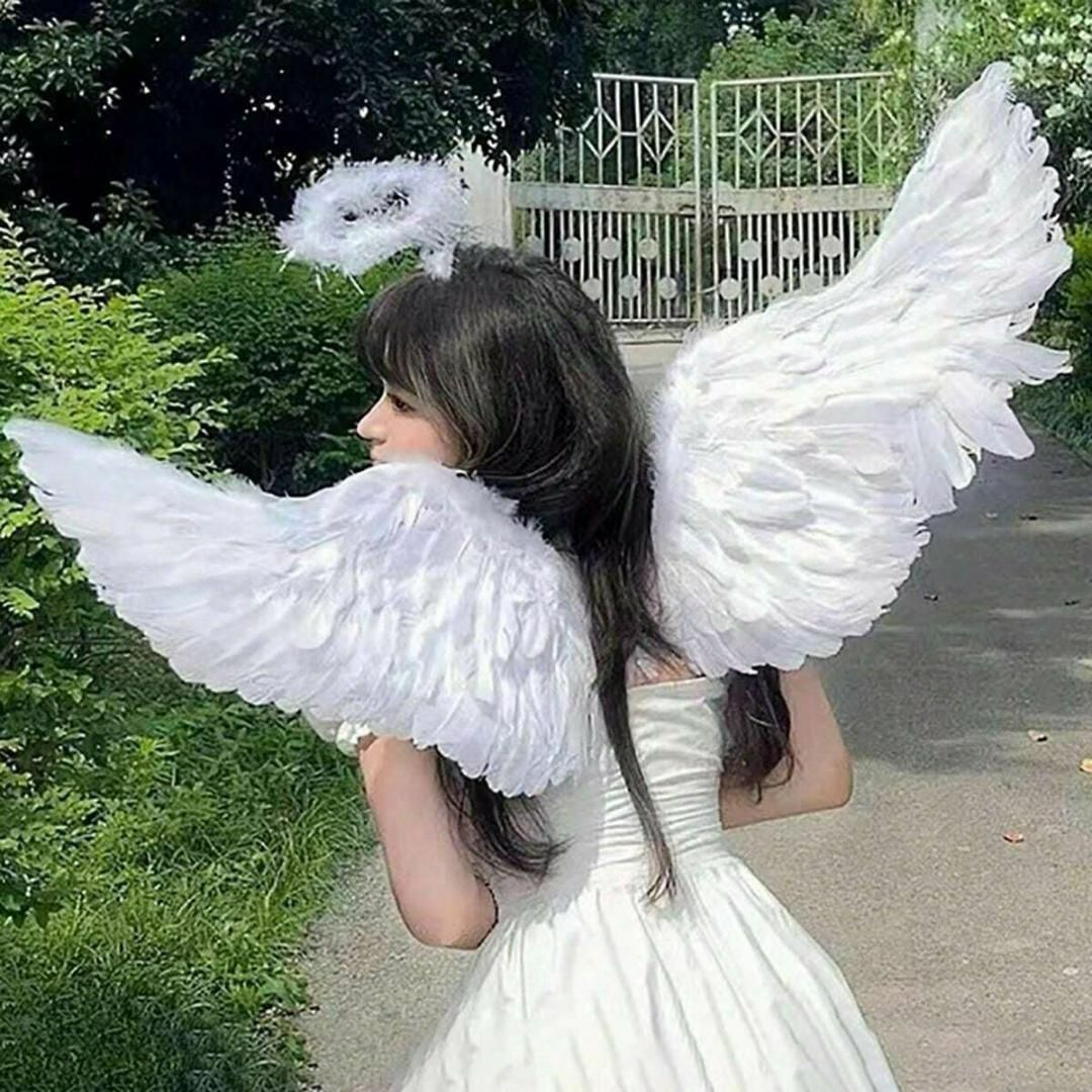 ハロウィン 天使エンジェル 天使の羽 コスプレ 仮装 文化祭 演劇 かわいい 白