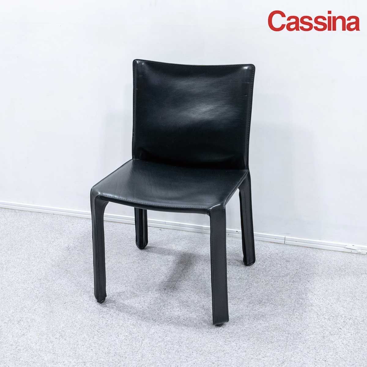 カッシーナ cab412 黒 ダイニングチェア 本革 C Cassina（カッシーナ