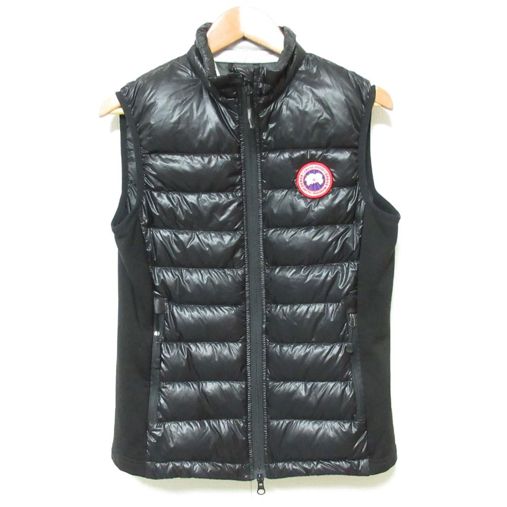CANADA GOOSE カナダグース ハイブリッジ ライト ロゴワッペン ダウンベスト 2702L サイズS ブラック メンズ 古着