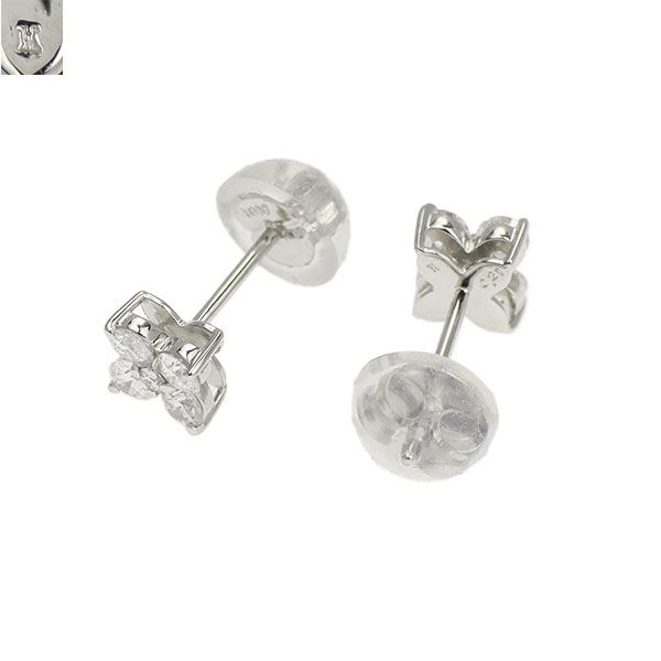 ヴァンドーム青山 Pt950/ Pt900 ダイヤモンド ピアス 0.42ct