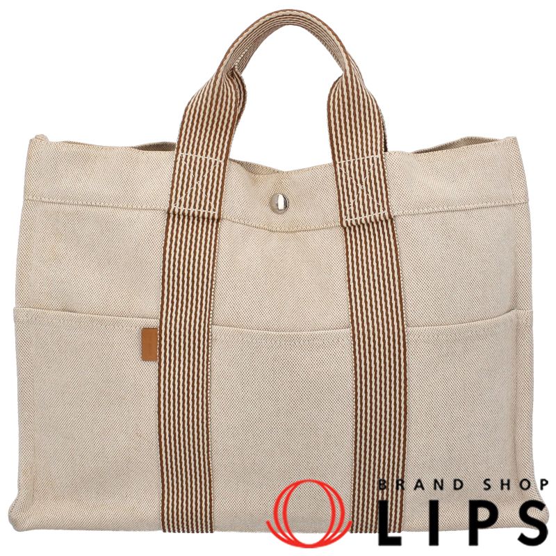 HERMES エルメス トートバッグ ニューフールトゥMM キャンバス
