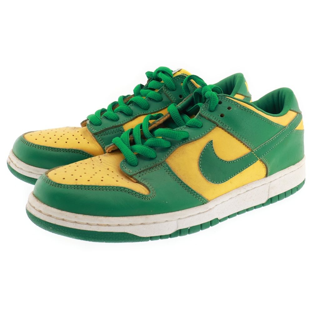 NIKE (ナイキ) 【観賞用 2001年製】DUNK LOW BRAZIL ダンク ブラジル ローカットスニーカー イエロー/グリーン  US10/28cm 624035-331 - メルカリ