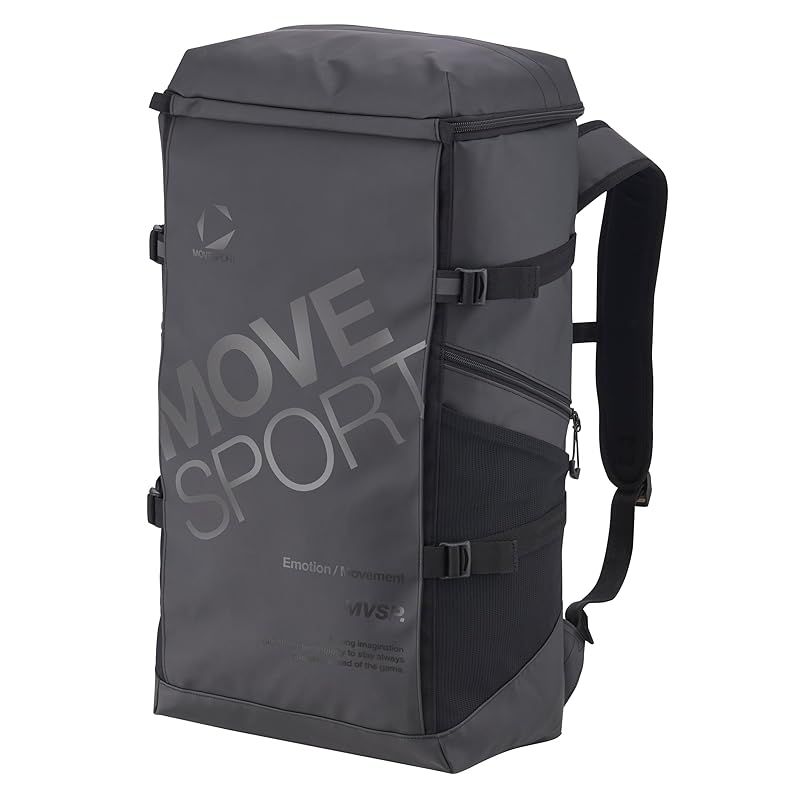 ♥品 ムーブスポーツ デサント バックパック リュックサック 通学 部活 ビジネス 40L PCポケット 抗菌消臭 再起反射 BKBK ST5SBP40U 1