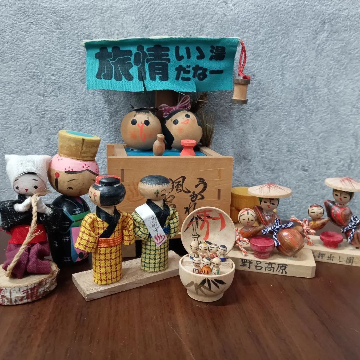 希少レトロ 昭和30年代〜40年代】郷土玩具 ミニこけし 民芸品 お土産品