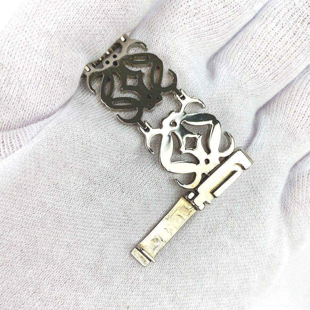 □新同□ ロエベ アナグラム ブレスレット アクセサリー シルバー SS
