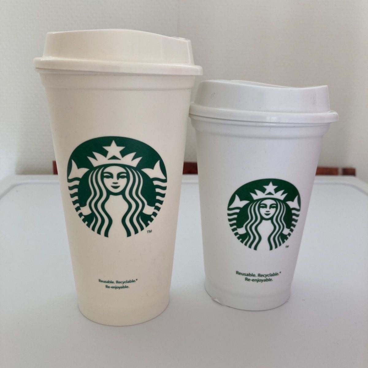 ネット限定】 ３つセット starbucks リユーザブルカップ 355ml