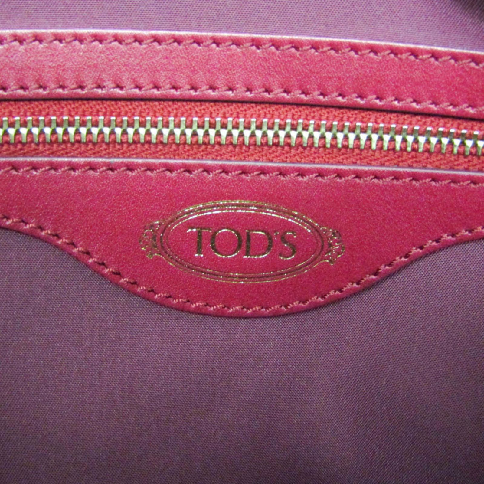 トッズ Tod s フラワーバッグ レディース レザー トートバッグ ピンク DECORATOM_COM_BR