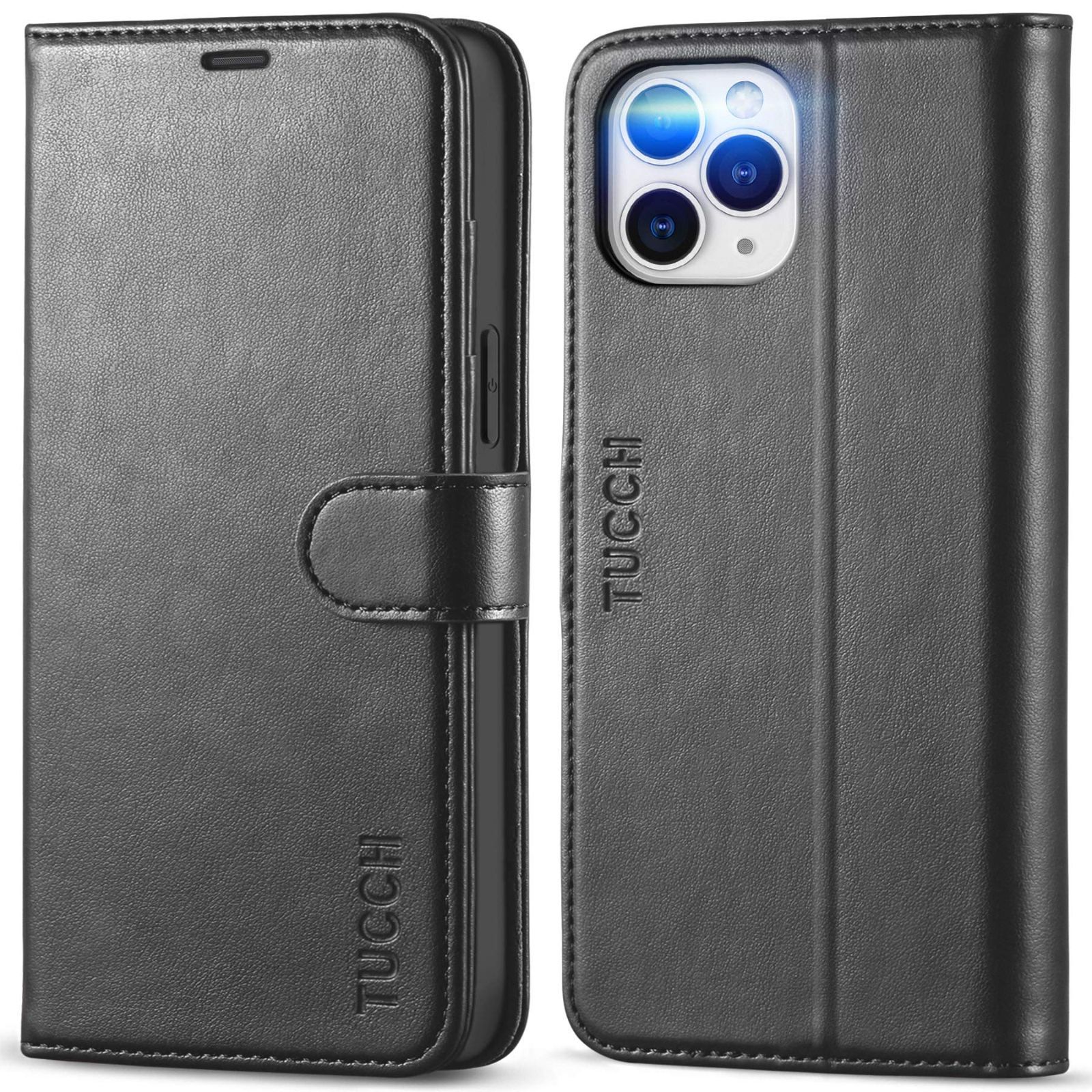 TUCCH iPhone 12 pro max ケース iPhone 12 プロマックス ケース 手帳型 カード収納 [RFIDブロッキング] 横置きスタンド機能 高級PU合皮 柔軟なTPU素材 マグネット式 アイフォン12 プロマックス 手帳ケー