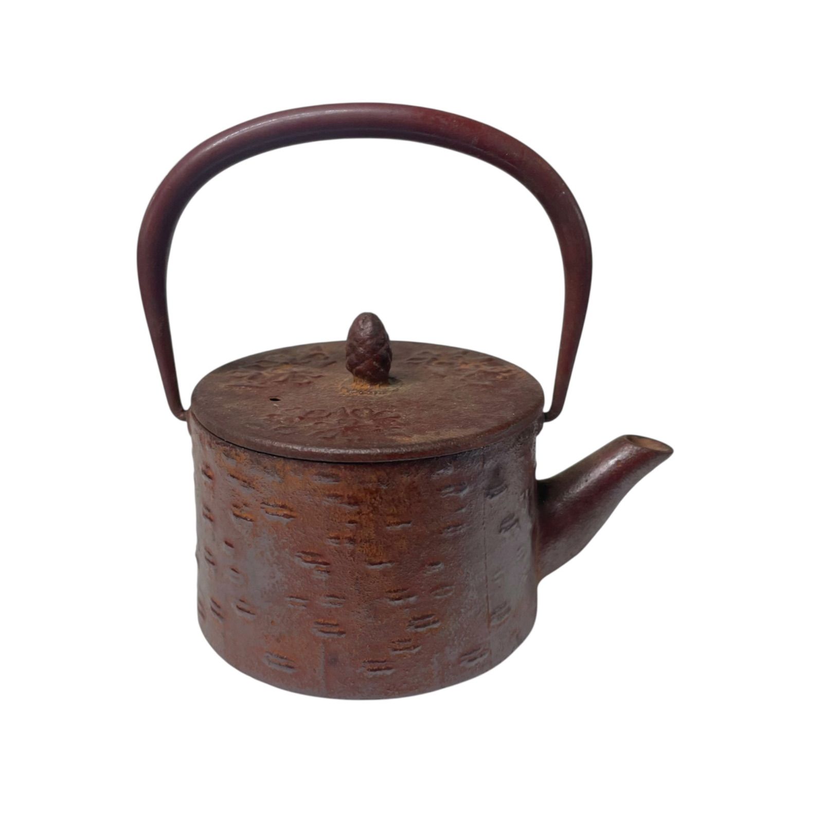 南部鉄器 鉄瓶 ホーロー 南部盛栄堂 茶色 茶器 煎茶道具 ○ 南部盛栄堂 鉄