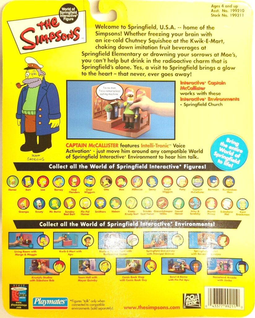 PLAYMATES SERIES 5 / INTERACTIVE FIGURES CAPTAIN McCALLISTER