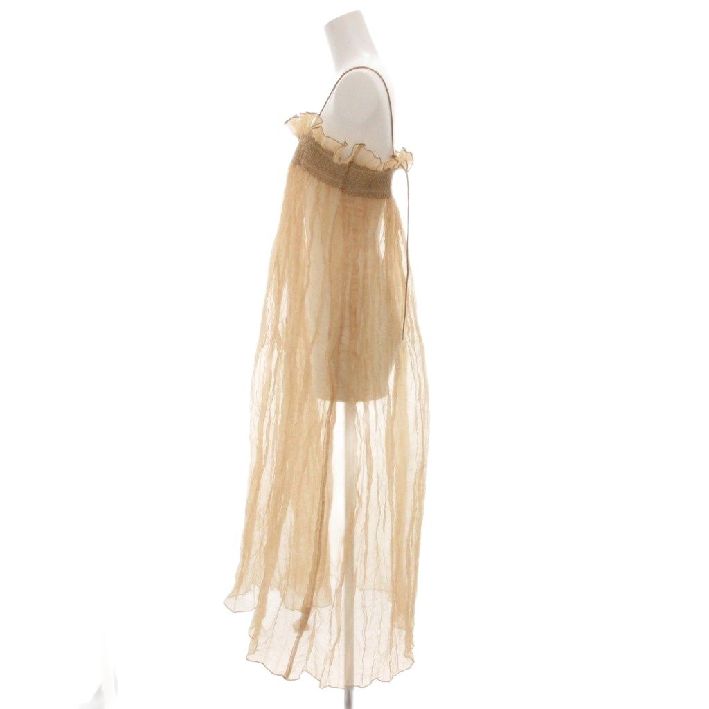 LEINWANDE ラインヴァンド オーガンジードレス　シアー　ワンピース LEINWANDE Recycle Organdy Pleats Dress ラインヴァンド