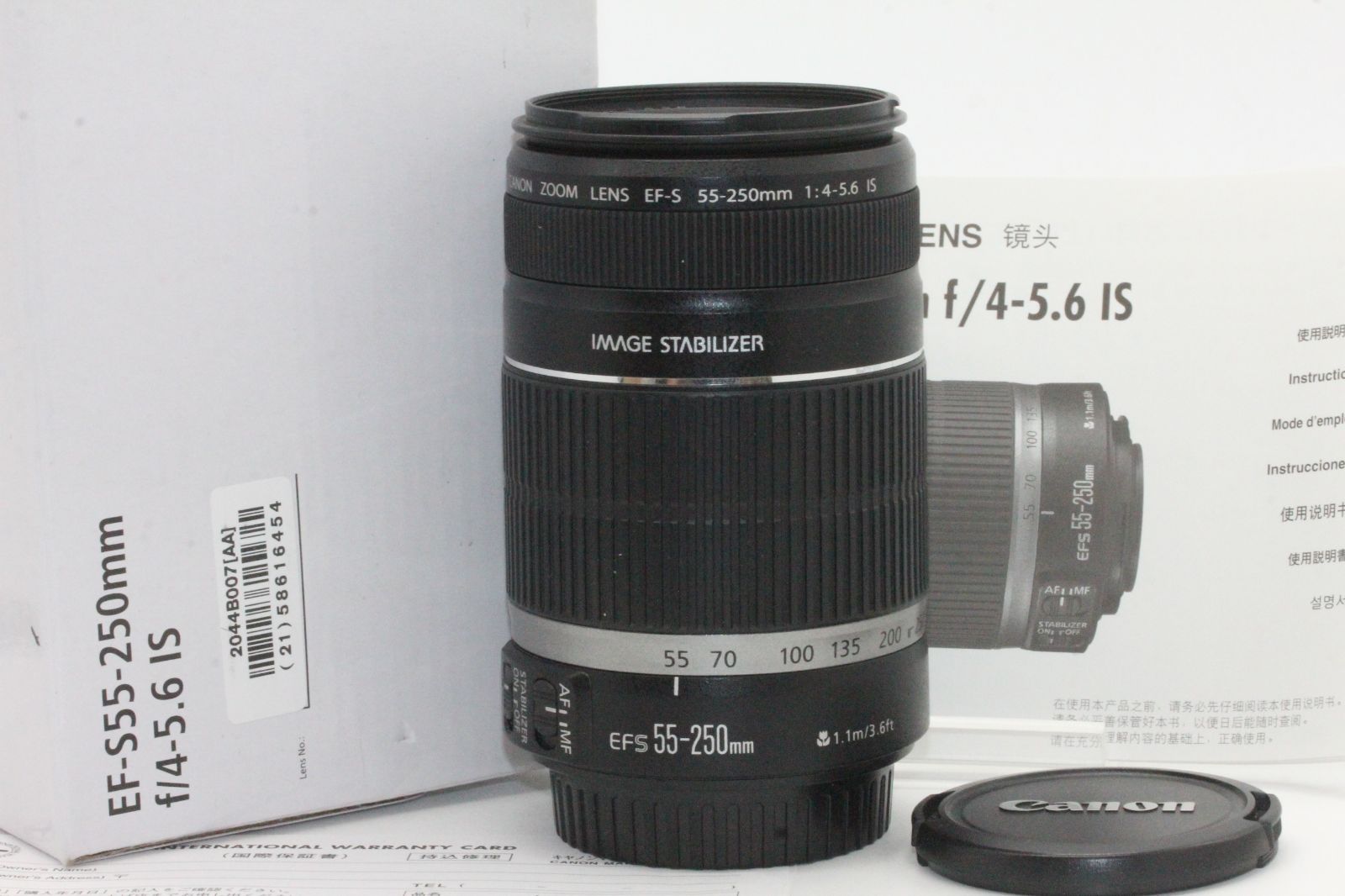 美品 Canon 望遠レンズ EF-S55-250mm F4-5.6 IS APS-C対応…