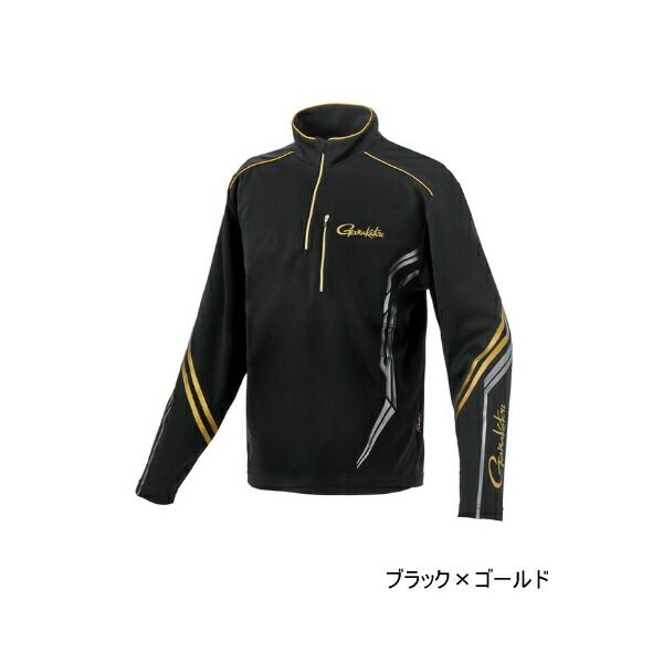 ≪ 25年4月新商品 ≫ がまかつ UDジップシャツ GM-3778 ブラック×ゴールド 3Lサイズ