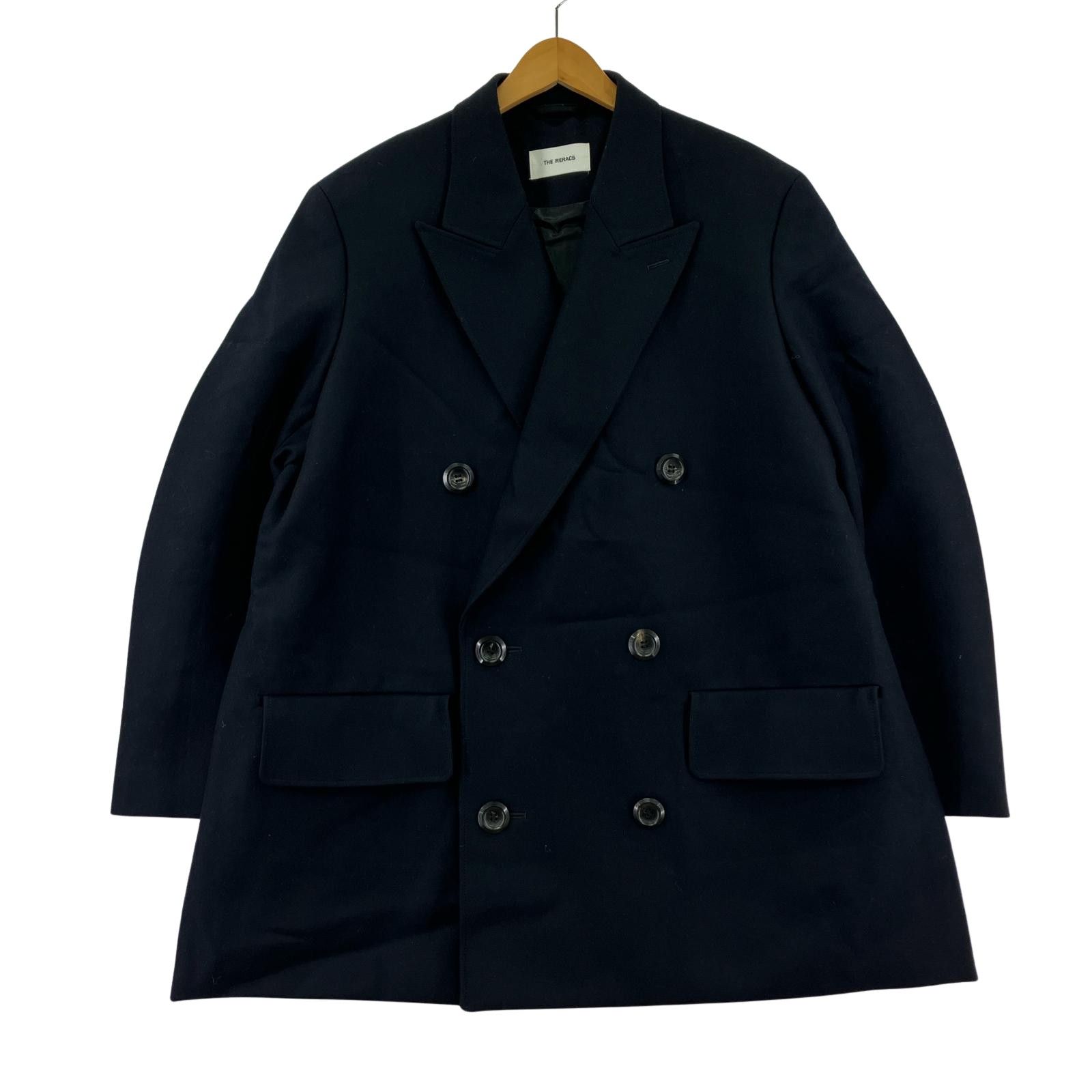 RERACSリラクス 24FW ダブルピークド テーラードコート黒 ブラック36