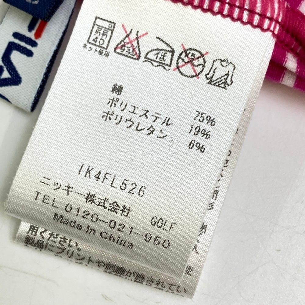 サイズ：L FILA GOLF フィラゴルフ  長袖ジャケット ジップパーカー チェック柄 グレー系 [240101421220] ゴルフウェア レディース ストスト サイズ：L FILA GOLF フィラゴルフ 長袖ジャケット ジップ