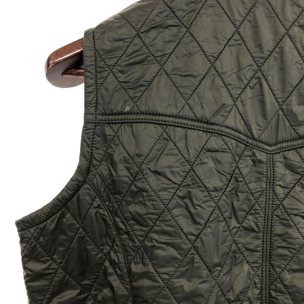 Barbour - Barbour バブアー CAVALRY GILET キルティングベスト オリーブ(レディース 10)中古 古着 U3337 Barbour バブアー CAVALRY GILET キルティングベスト オリーブ
