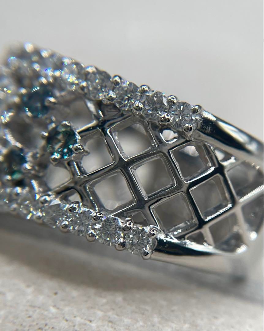 JQ400☆最高級 アレキサンドライト0.26ct D pt リング 鑑別付 - メルカリ