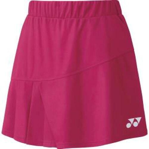 【新品・5営業日で発送】YONEX ヨネックス ウィメンズスカート (26101) 色 : レディッシュローズ サイズ : L 