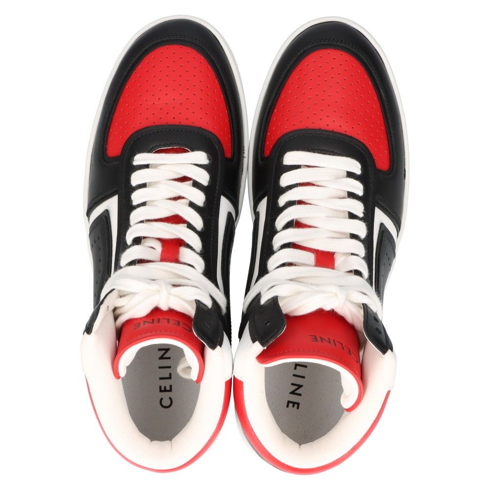 CELINE (セリーヌ) 21SS CT-01 ハイカットスニーカー レッド/ホワイト  