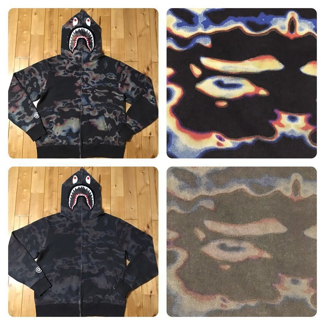 THERMOGRAPHY シャーク パーカー Lサイズ a bathing ape BAPE camo