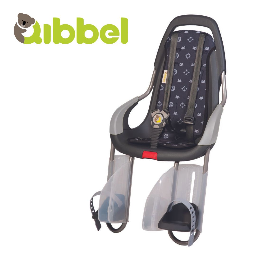 自転車 後ろ リア チャイルドシート Qibbel キュベル リアキャリア取付タイプ フェーデッドブラウン 工具不要・簡単取付 自転車 後ろ リア チャイルドシート Qibbel キュベル リア