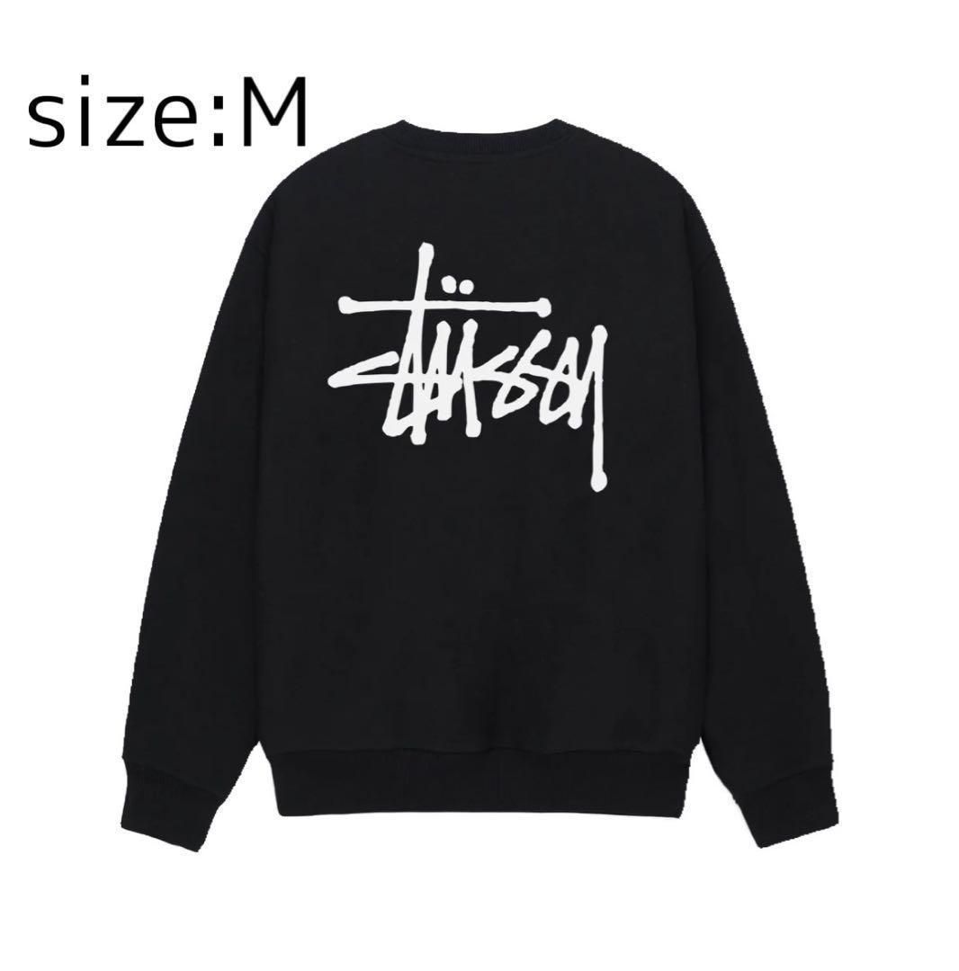 新品・人気モデル】stussy スウェット トレーナー サイズM ブラック