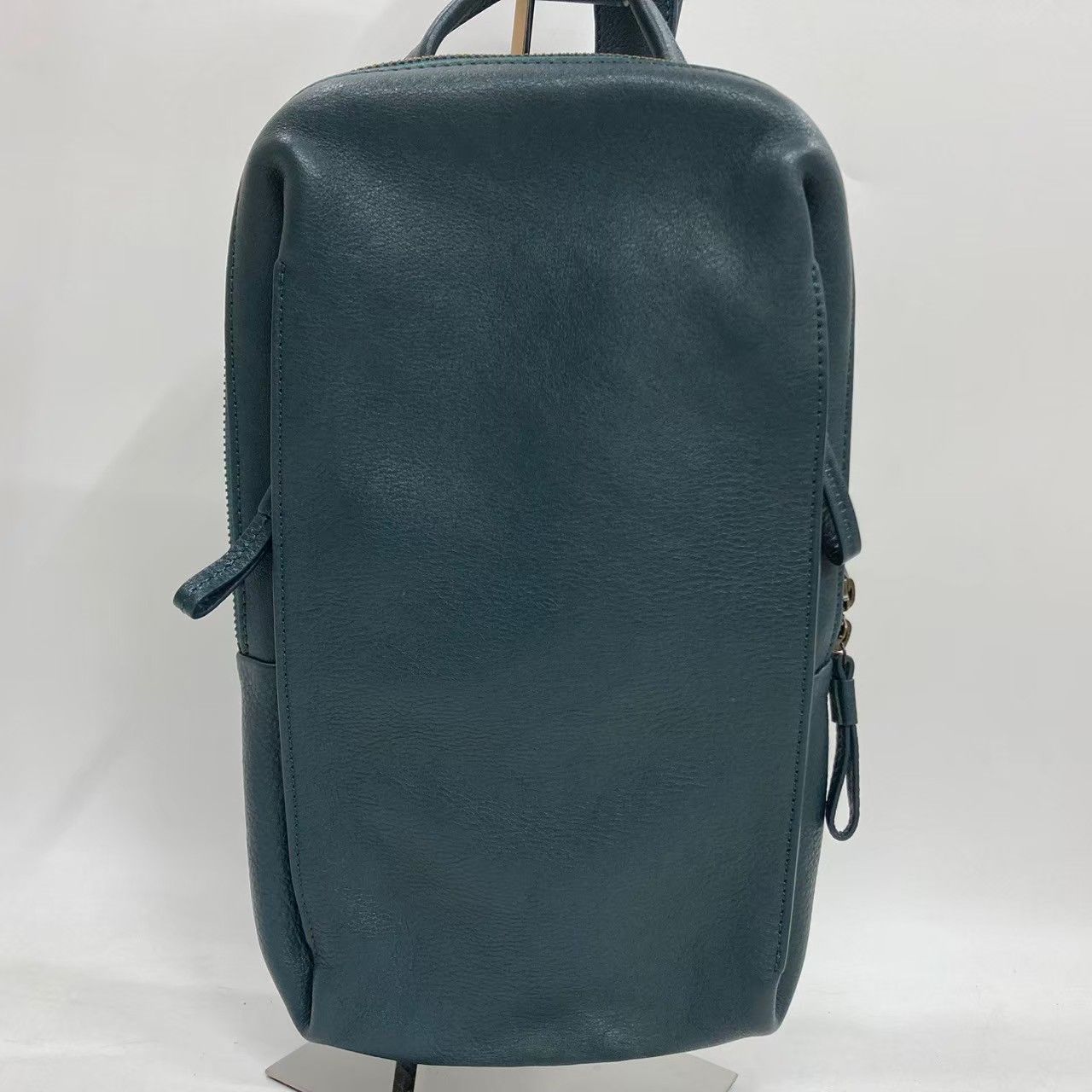 M32 MOTHER HOUSE マザーハウス カゼマトウ クロスバッグ 牛革 シボレザー グリーニッシュブルー ユニセックス 鞄