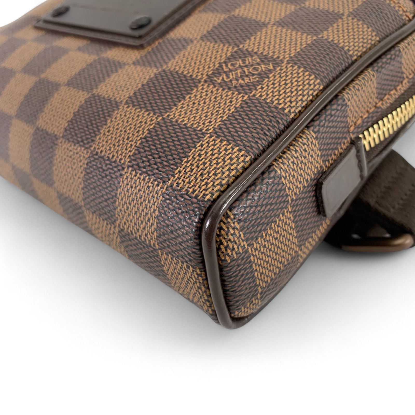 ▲ LOUIS VUITTON ルイヴィトン ダミエ バムバッグブルックリン 茶 LOUIS VUITTON 未使用 ルイヴィトン ダミエ バムバッグ