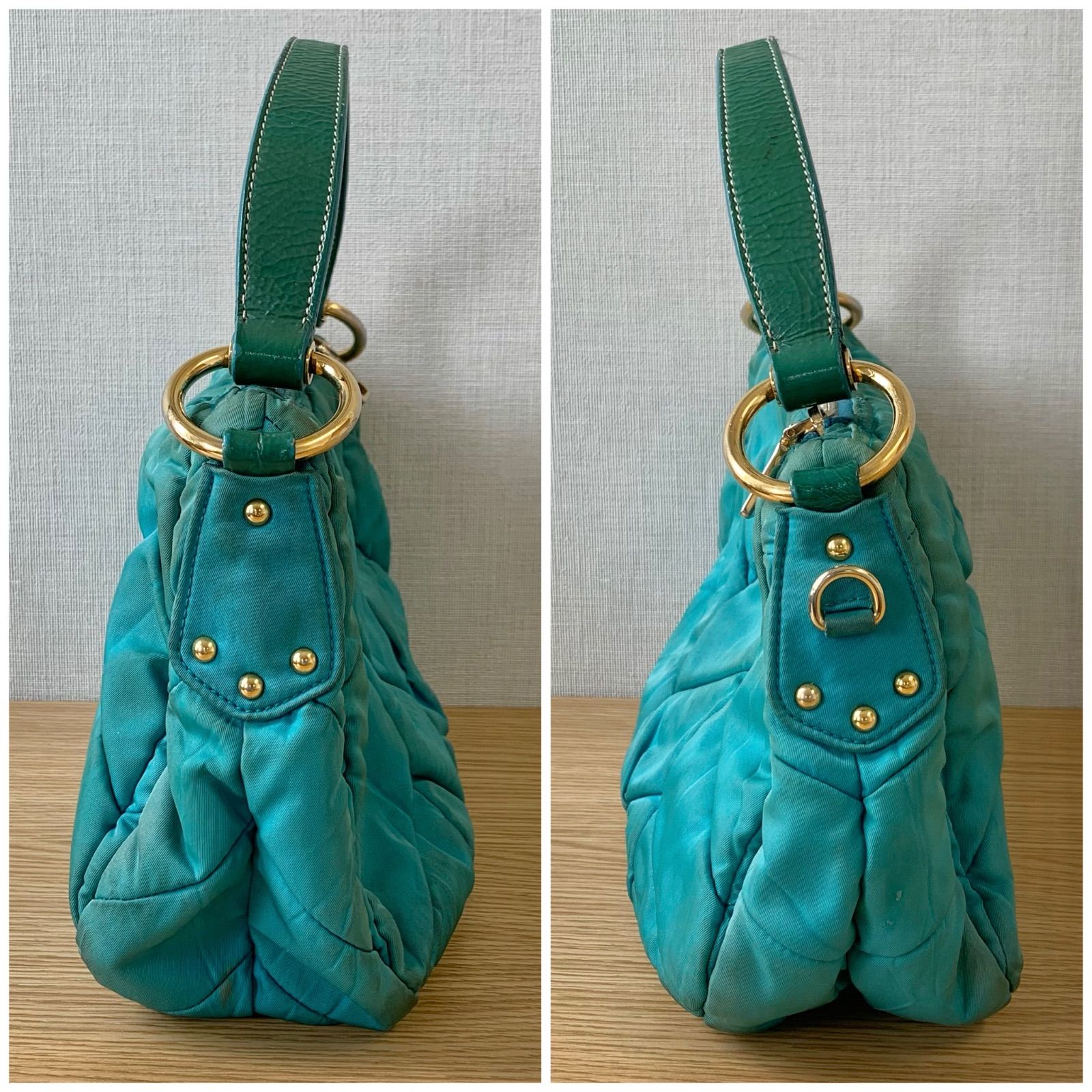 【PRADA】 キルティングハンドバッグ/送料込 PRADA キルティング ハンドバッグ - メルカリ