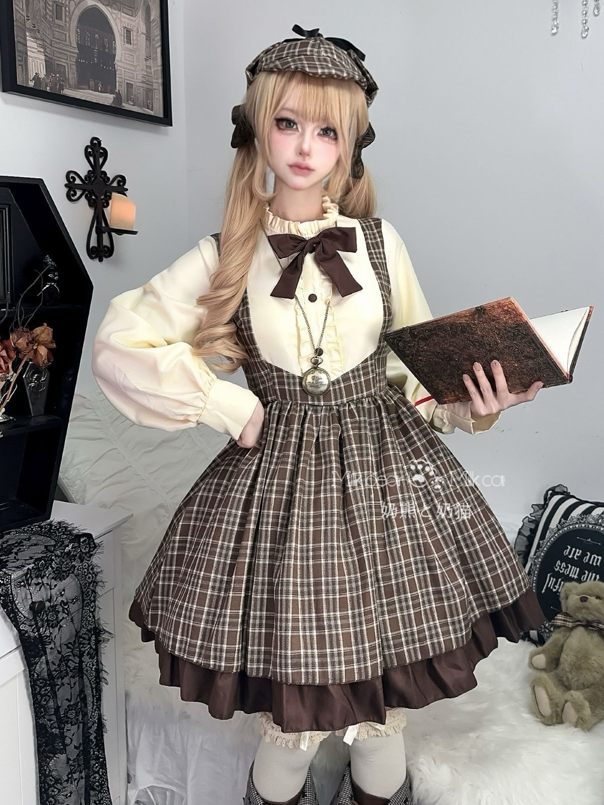 leilian - レリアン ボーダー柄 半袖 フレア ワンピース 白 11号